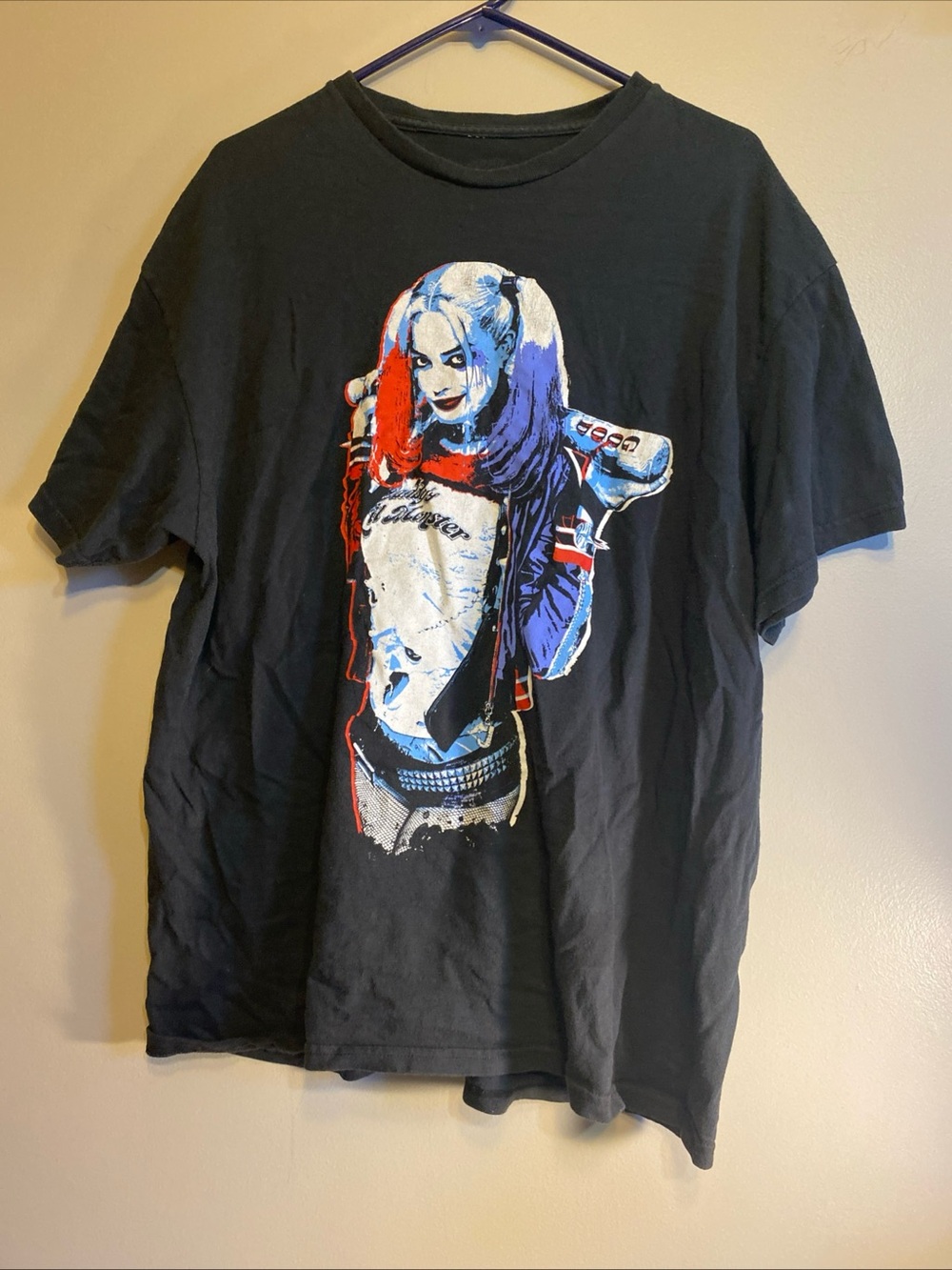 Harley Quinn Shirt Men’s XL Suicide Squad Pin Up‎ Graphic Print Dc Comics Batman